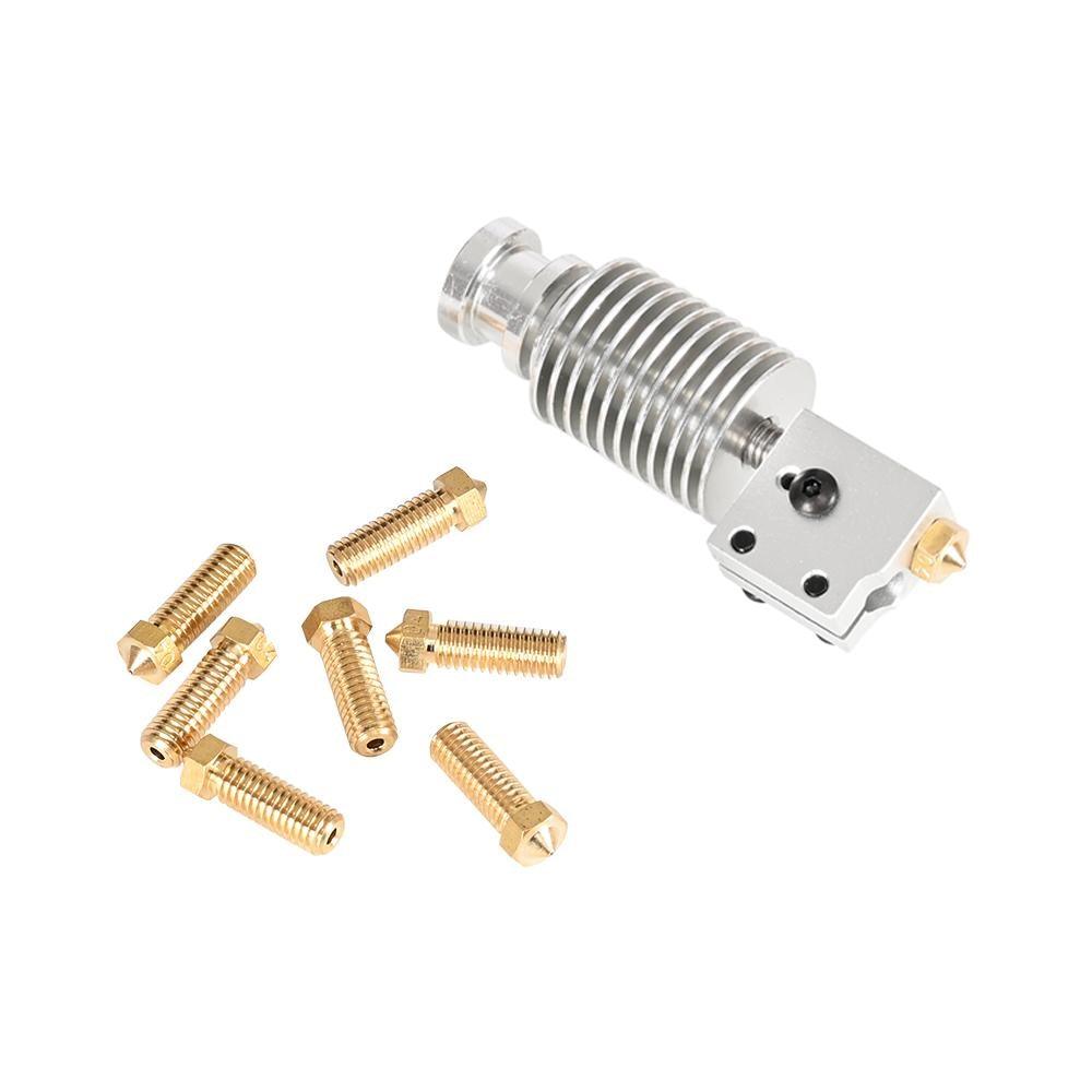 VEHO series 3D printer original nozzle-Tronxy HeatSink Heater Block Heat Break V6 Volcano NOZZLE For E3D HOTEND