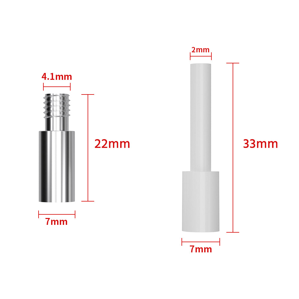 Tronxy throat liner Lined pipe kit High temperature resistance X5SA / 400 / 500 / XY-2 PRO 2E 3D Printer parts 2 in 1 out extruder