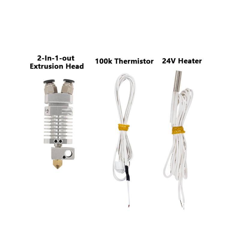 Tronxy 2-in-1-out Extrusion Head for 2E Series