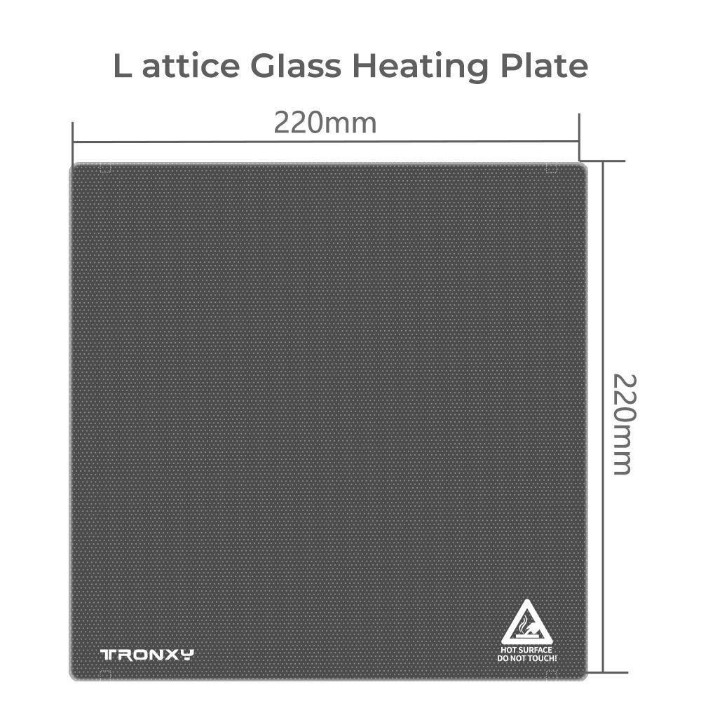 Lattice Glass Heated bed Plate 5 Sizes 3D Printer Parts & Accessorie for Hot Bed