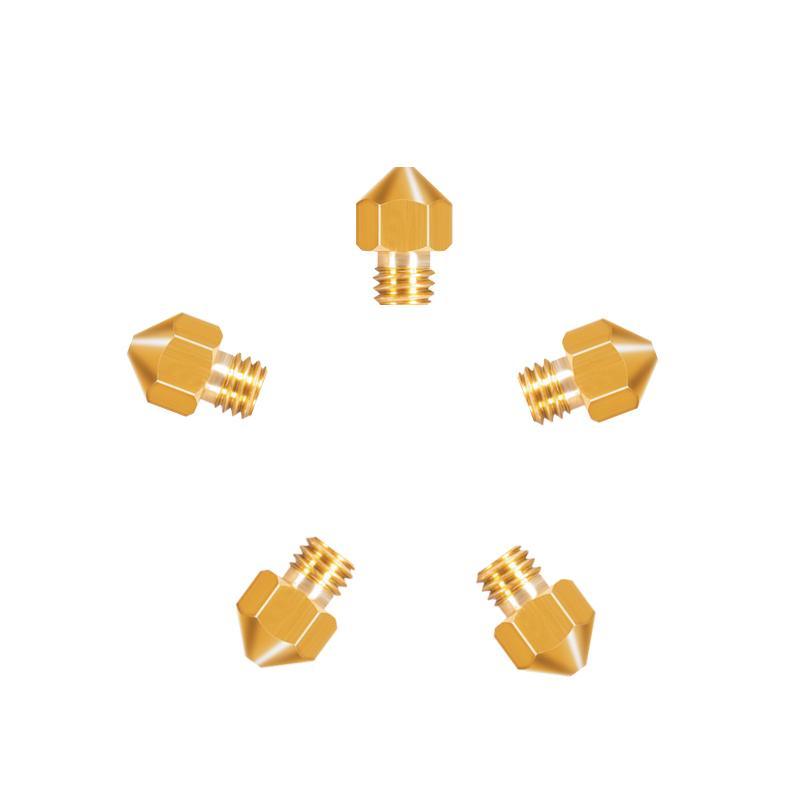 Tronxy MK8 Copper Nozzle with Extruder nozzle size 0.2mm 0.3mm 0.4mm(5pcs)