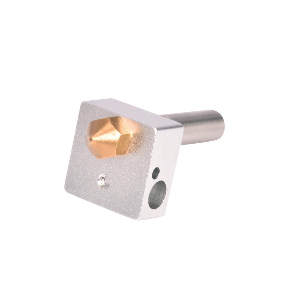 Aluminium Heated Block M6 Throat 0.4mm Nozzle Hotend for 1.75mm Filament