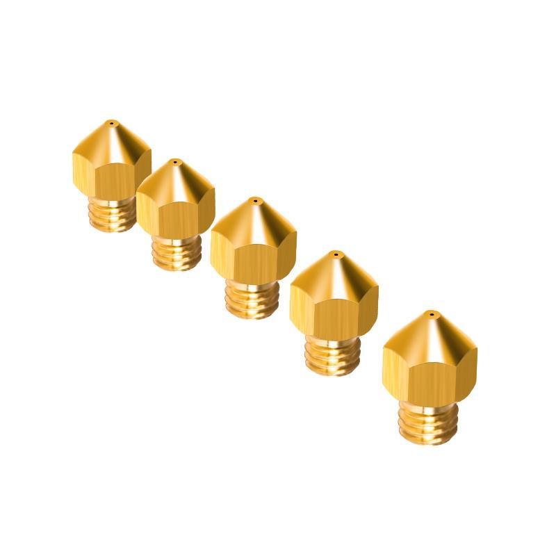 Tronxy MK8 Copper Nozzle with Extruder nozzle size 0.2mm 0.3mm 0.4mm(5pcs)