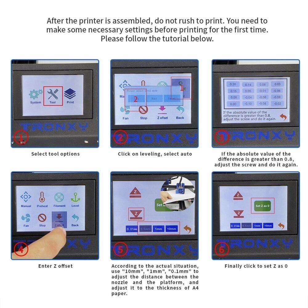 Tronxy Smart Controller Display 3.5 inch Touch Screen 3D Printer Parts and Accessories Suitable for XY-2 PRO/X5SA/X5SA-400/X5SA-500