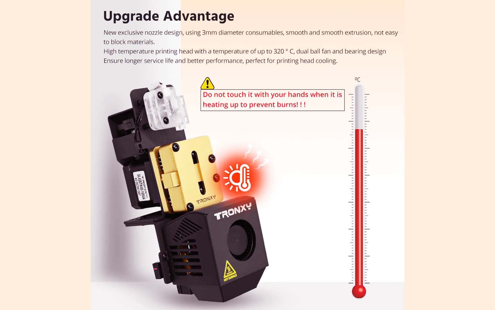 VEHO Series 3mm Full Metal Dual Gear Extruder: Unleashing the Power of High-Temp 3D Printing