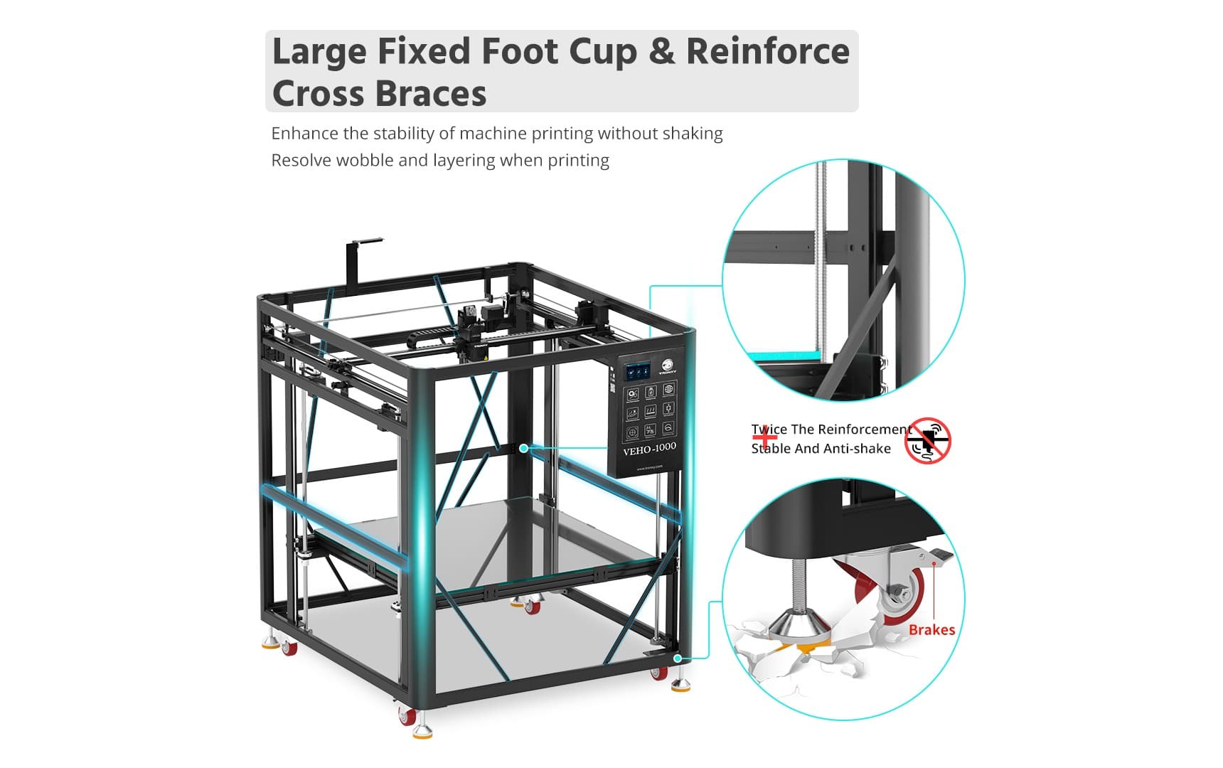 VEHO 1000 3D Printer: Extremely Stable Printing Experience