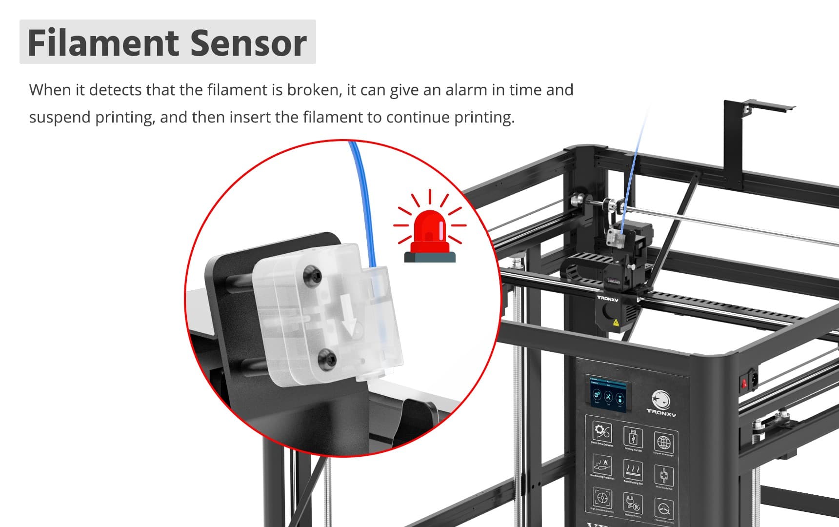 VEHO 1000 3D Printer: Intelligent Material Break Warning, Protecting Your Unlimited Creativity