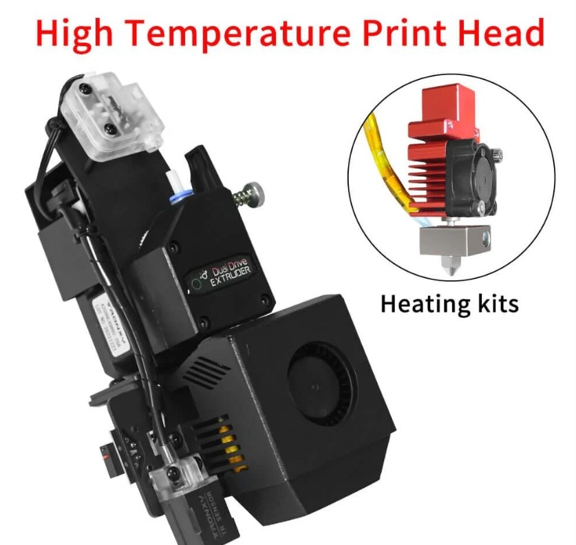 Tronxy 320 Degree Hotend 1.75mm Direct Drive Extruder Print PP / PC High Temperature Upgrade Print Head for VEHO Series 3D Printers