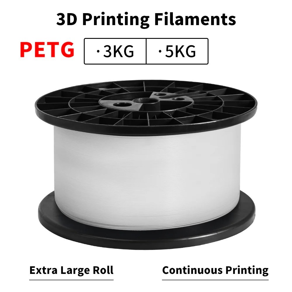 PETG 2.85mm Filament , White/Black, 3/5kg Spool