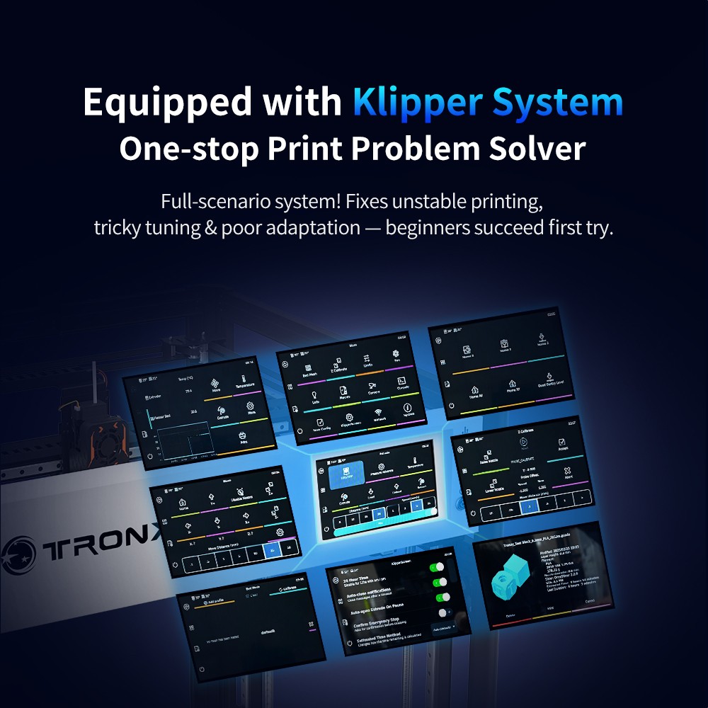 VEHO 500 PRO 3D Printer with Klipper Firmware,Support High Speed Printing