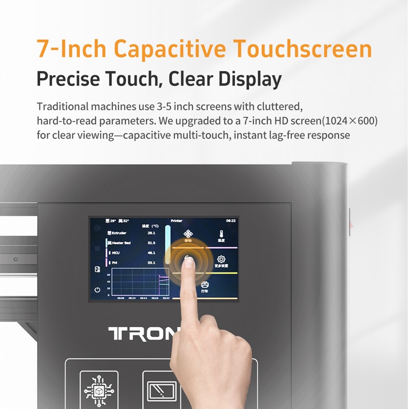 VEHO-800 PRO 3D Printer, with PEI  and Klipper Firmware,with Nozzle 1,75mm,Stock in eu warehouse.