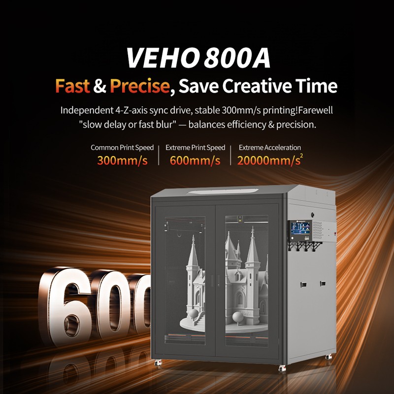 VEHO 800A Full-enclosure 3D Printer