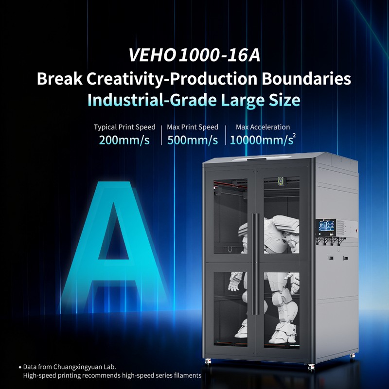 VEHO 1000-16A(2.85mm) Full-enclosure 3D Printer