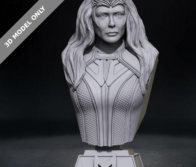 scarlet witch bust