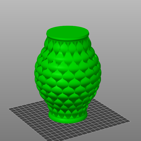 Diamond shaped prickly vase