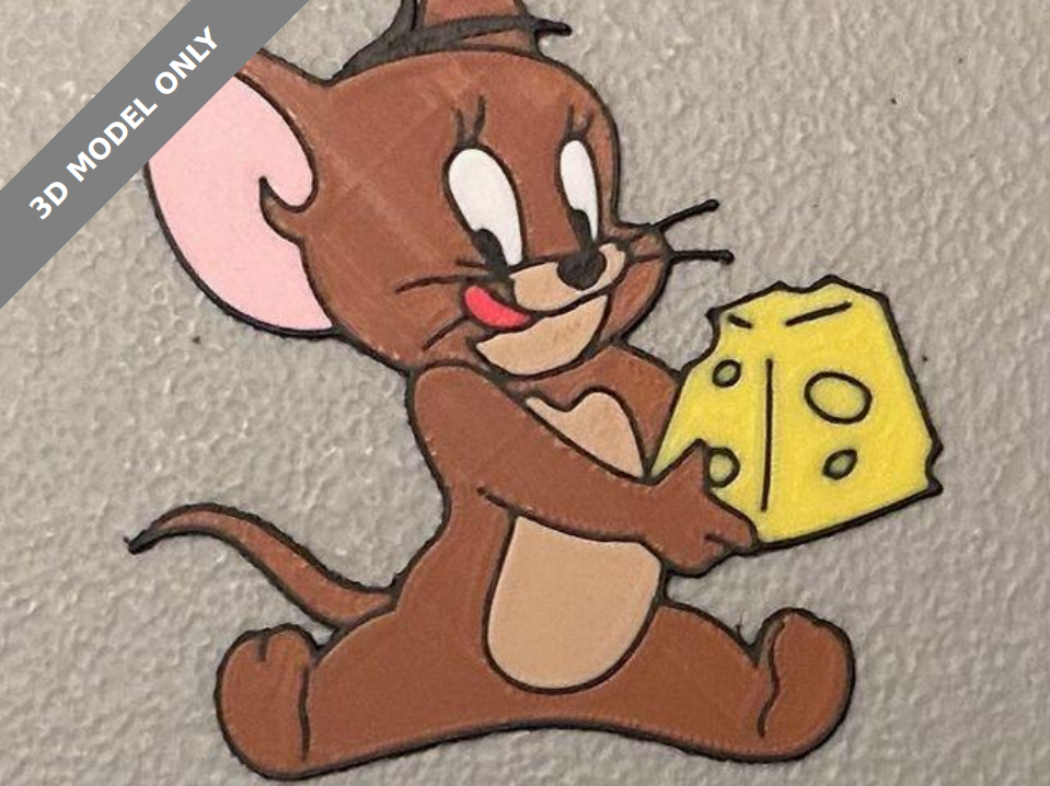 Multicolor Jerry Mouse Magnet