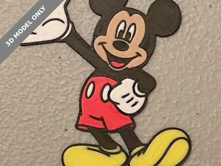Multicolor Mickey Mouse Magnet