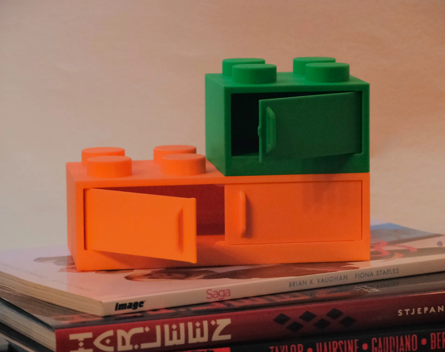 Brick Lockers Stackable Desk Boxes