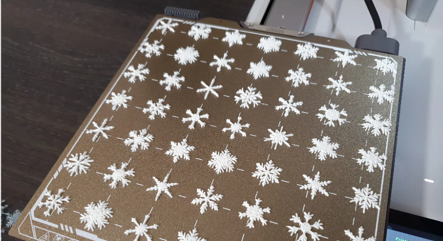 49 Mini Glitter Snowflakes - Adhesion Torture Test