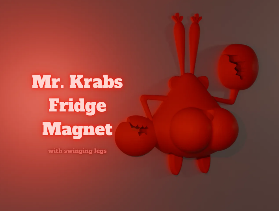 Mr Krabs Fridge Magnet