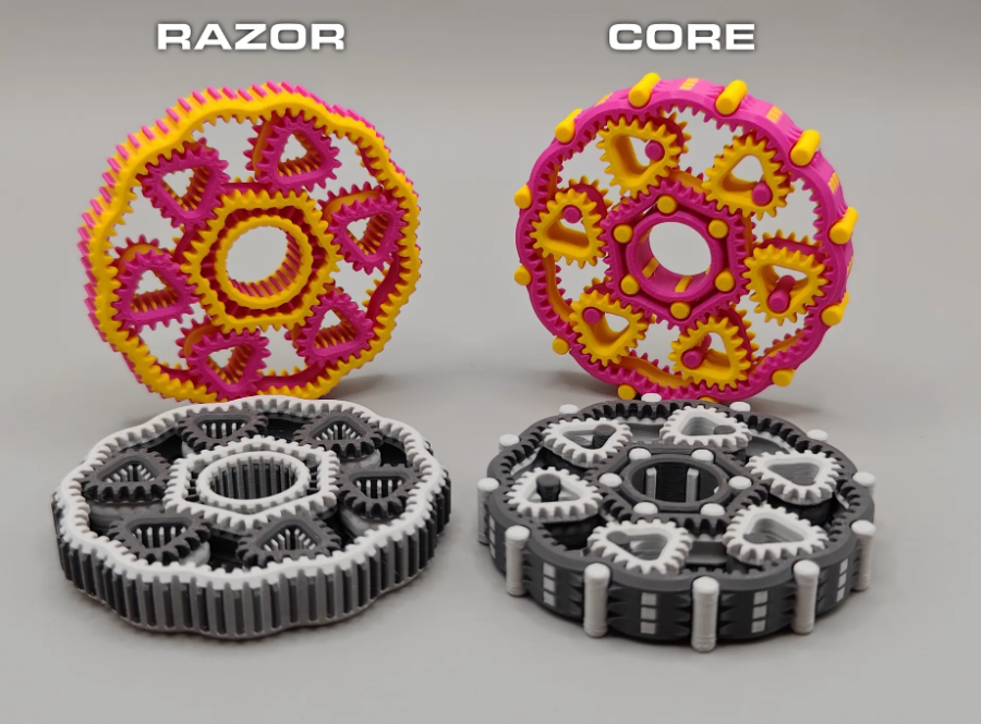 "Razor" Geometric Planetary Gears Fidget Spinner