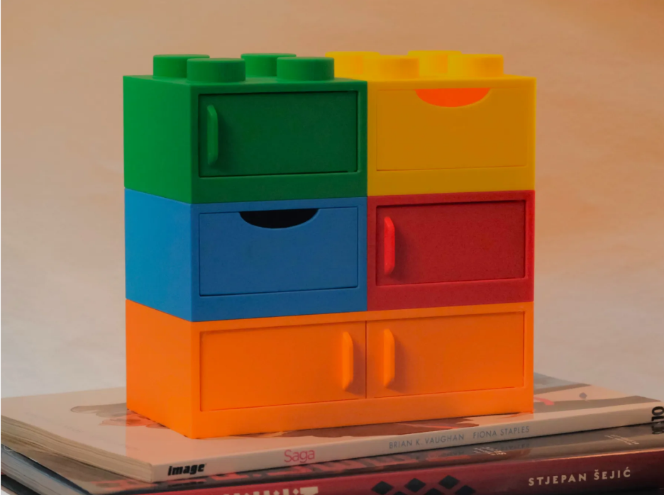 Brick Lockers Stackable Desk Boxes