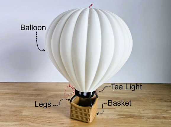 Hot Air Balloon-Teacup Candle Light