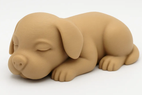 A cute sleepy puppy