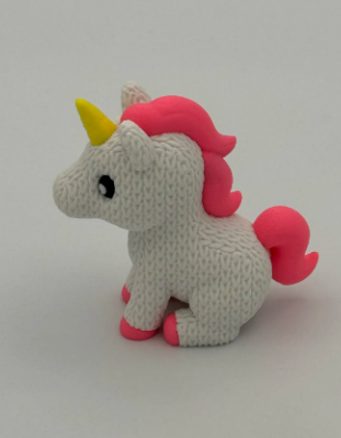 Cute knitted unicorn
