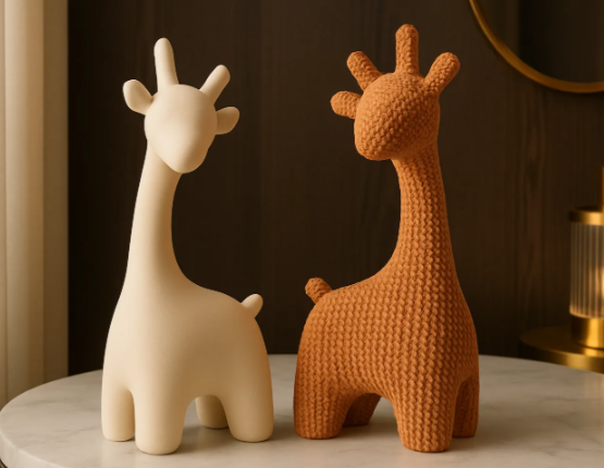 Minimalist Giraffe Sculpture