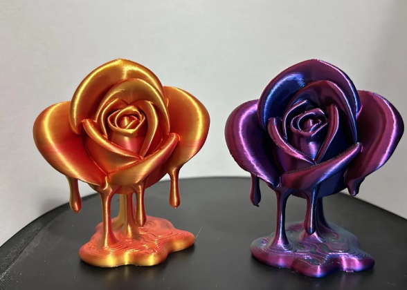 Dripping flower sculpture