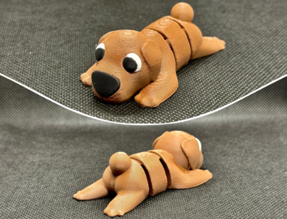 Movable puppy model- 3D printed puppy