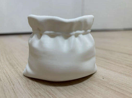 Soft Bag Vase – 3D Printed Fabric Effect Bag