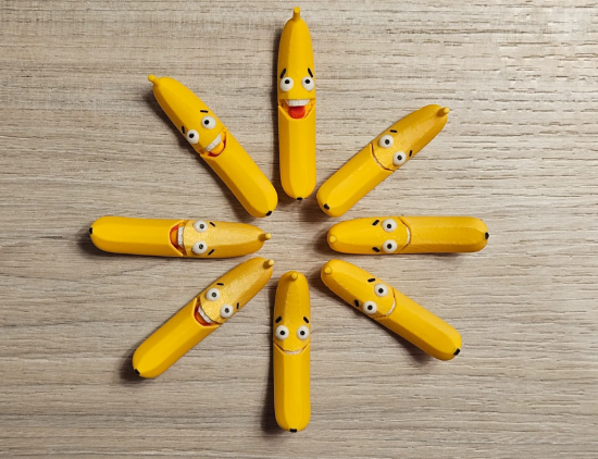 Go Bananas Unzip Keychain