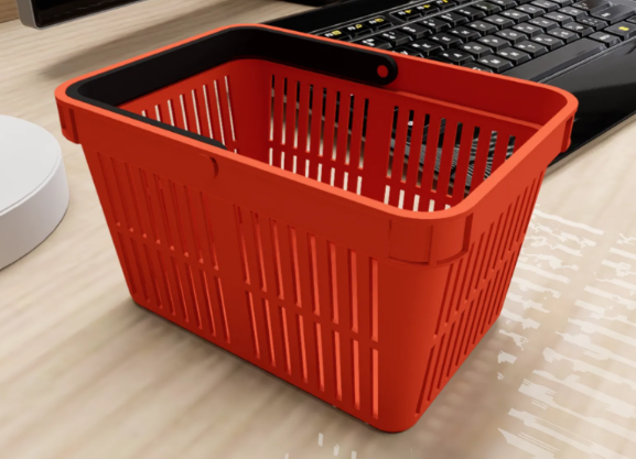 Shopping basket organizer with/without handles