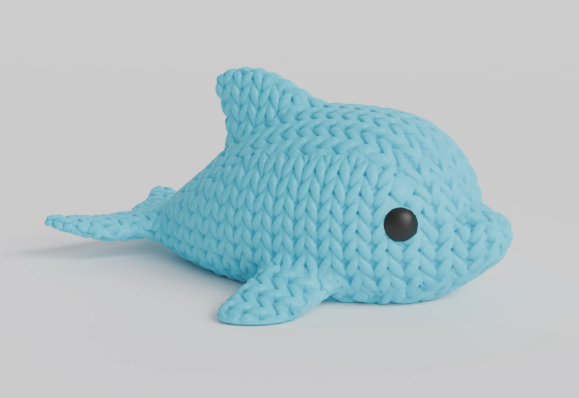 Knitted Dolphin