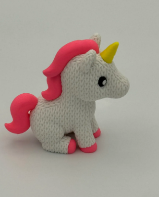 Cute knitted unicorn