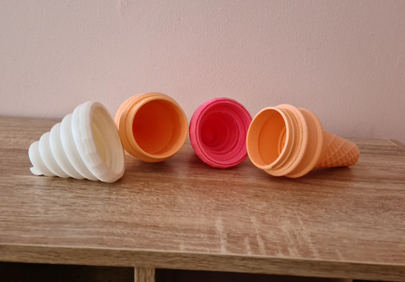 Ice cream screw top container
