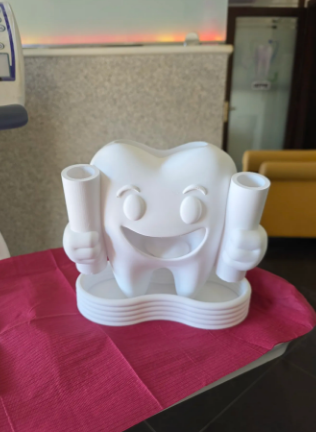 Happy Teeth Toothbrush and Toothpaste Holder