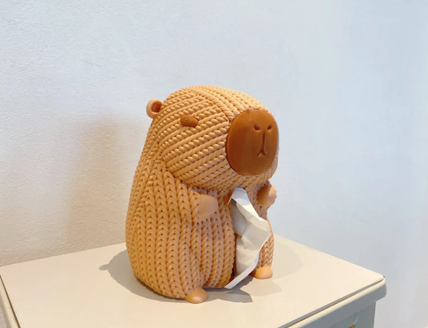 Capybara Tissue Box-Knitted Edition