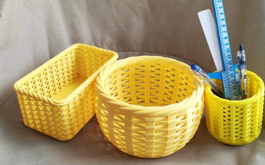 Bamboo basket, bamboo basket, bamboo basket, bamboo woven frame, storage box, pen holder