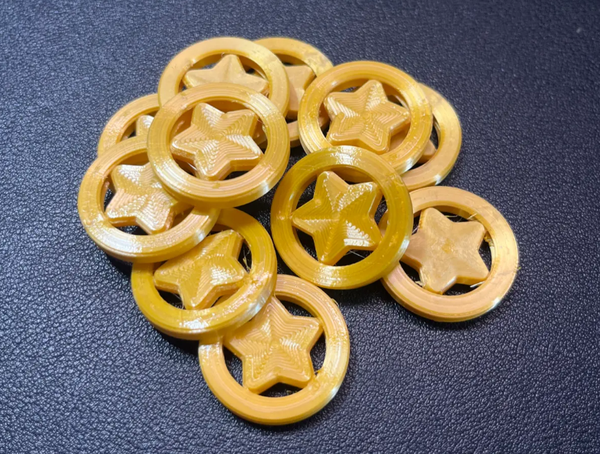 Rotating Star Gold Coins