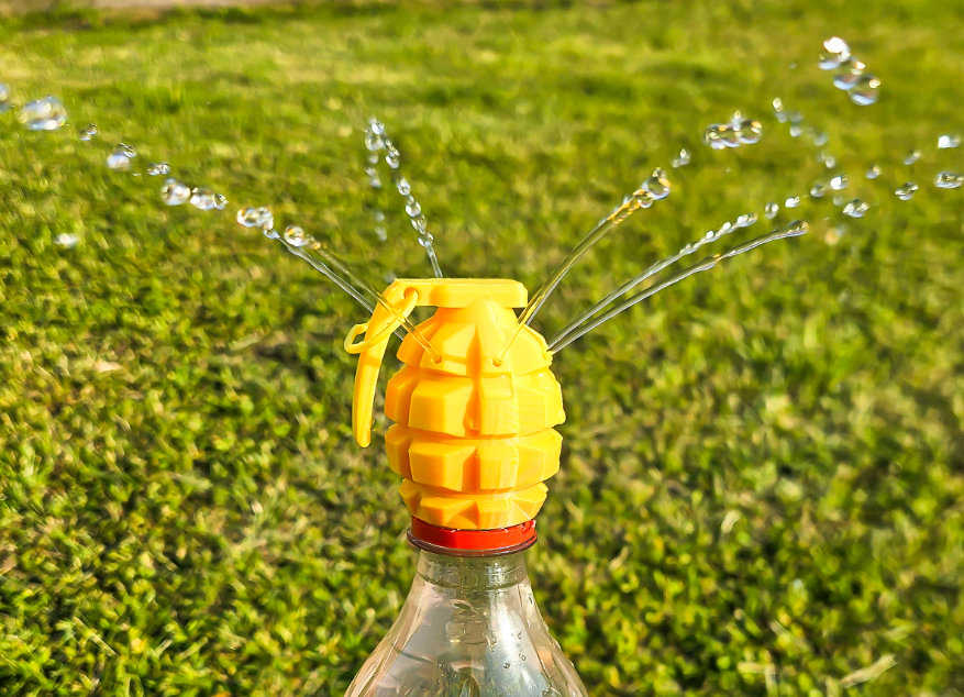 Mine PET bottle cap (integrated printing)