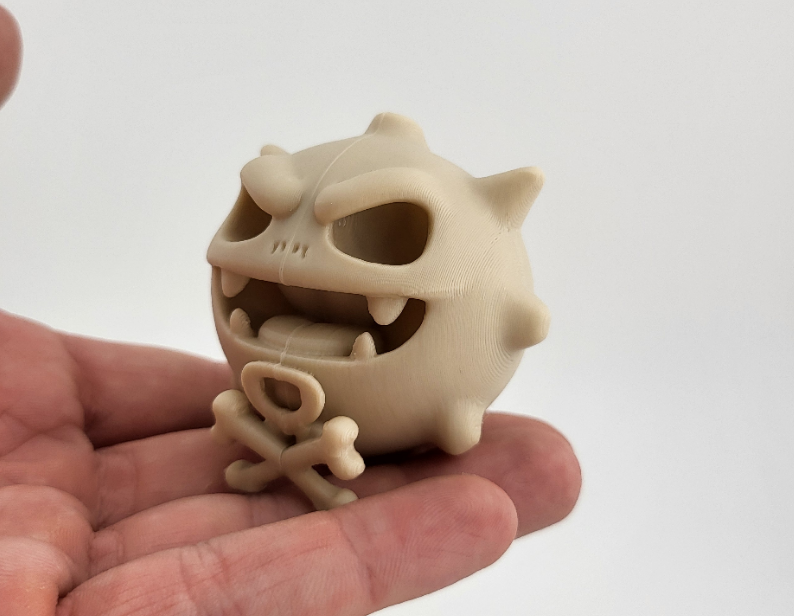 Gas bomb skeleton 3D model Pokémon figure