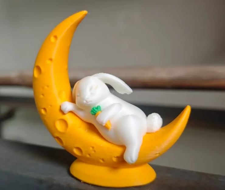 Mid-Autumn Festival Jade Rabbit Taking a Nap
