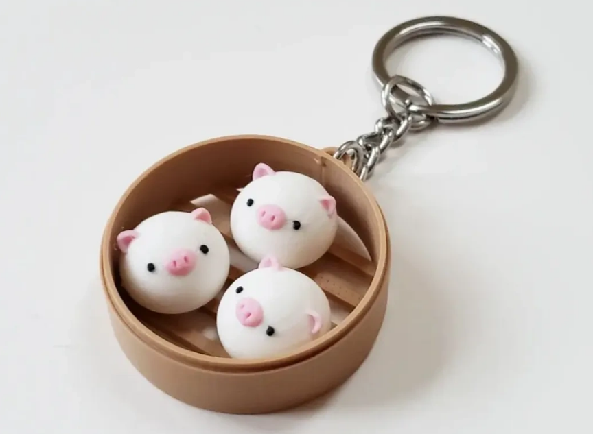 Piglet decompression keychain (snack)