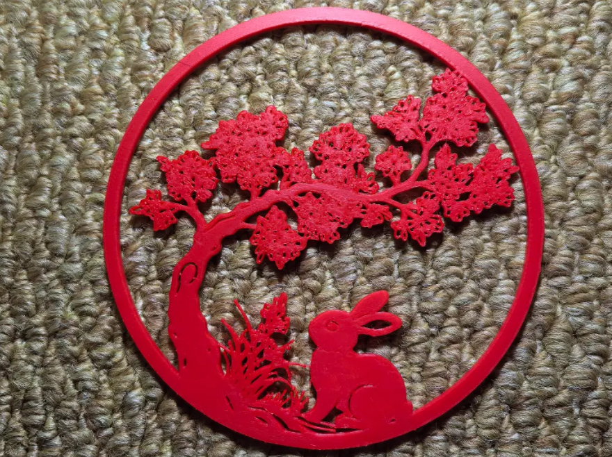 Mid-Autumn Festival Bookmarks: Jade Rabbit and Osmanthus Tree