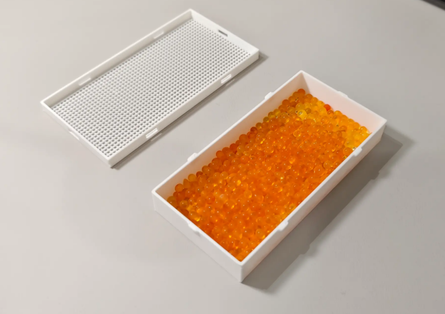Super material-saving grid box, only 14.3g, fast printing of desiccant box in 24 minutes