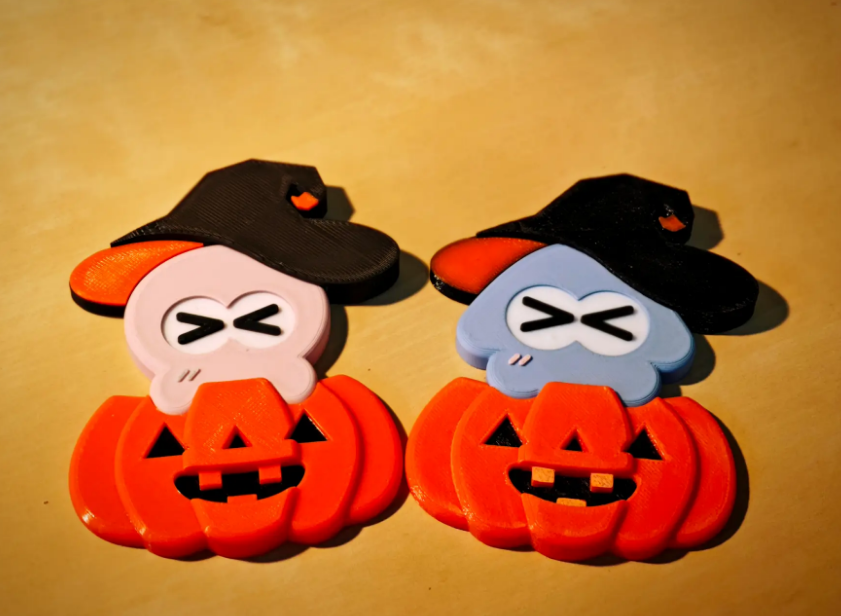 Halloween-themed Squid Fridge Magnets