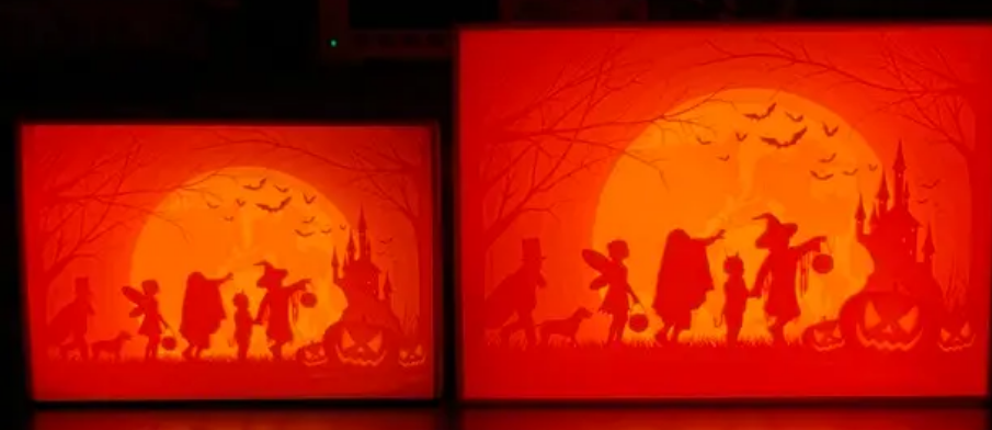 Halloween relief light board